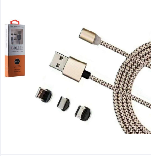 X-Cable Metal Magnetic Cable (3 in 1) micro and C type