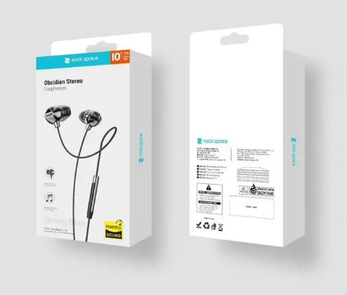 Rock Space Obsidian Stereo Earphones