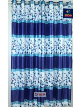 Synthetic Curtain Porda color - Brown, Dark ash, pink, blue, from - Suba International
