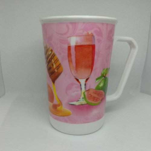 Pink cupcake coffee mug, latte, chai tea cup, large coffee