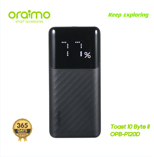 Oraimo OPB-P120D Toast 10 Byte II 10000mAh Power Bank LED