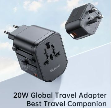 McDade CP-3471 PD 20W Fast Charging Universal Travel Adapter