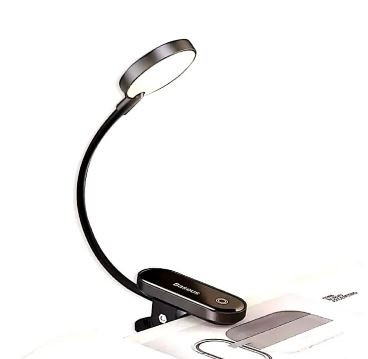 Baseus LED Clip Table Lamp Step less Dimmable Wireless Desk Lamp