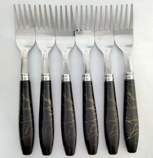Stainless Steel Ceramic Design Fork Spoon