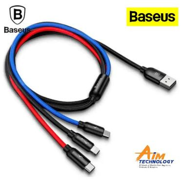 Baseus Rapid Series 3-in-1 Data & Charging Cable