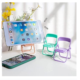 Mini Chair Shape Cell Phone Stand,Foldable Cell Phone Holder