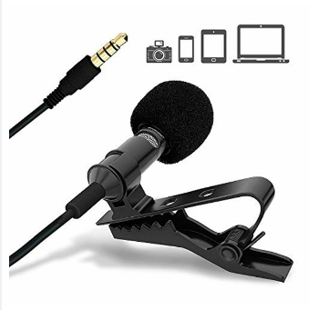 Bestkroy-Ultimate Lavalier Microphone for Bloggers and Vloggers Lapel Mic Clip-on