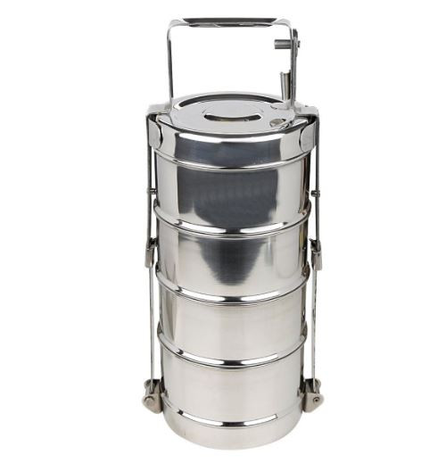 4 Bowl Tiffin Carrier - 4 Bowl Lunch Box Stainless
