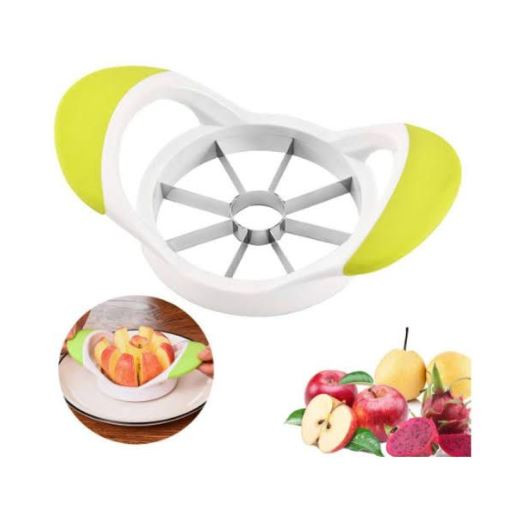 Apple cutter with push stand Plastic body Apple cutter