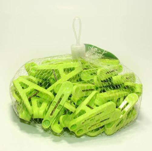 50pes Best Quality Colorful Plastic Cloth Clip - Multicolor