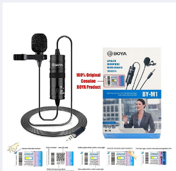 BOYA BY-M1 - 3.5 mm Lavalier Microphone - Black