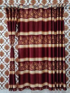 Synthetic Curtain Porda color - Green, Blue, Maroon